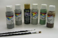 Collection of acrylic paints